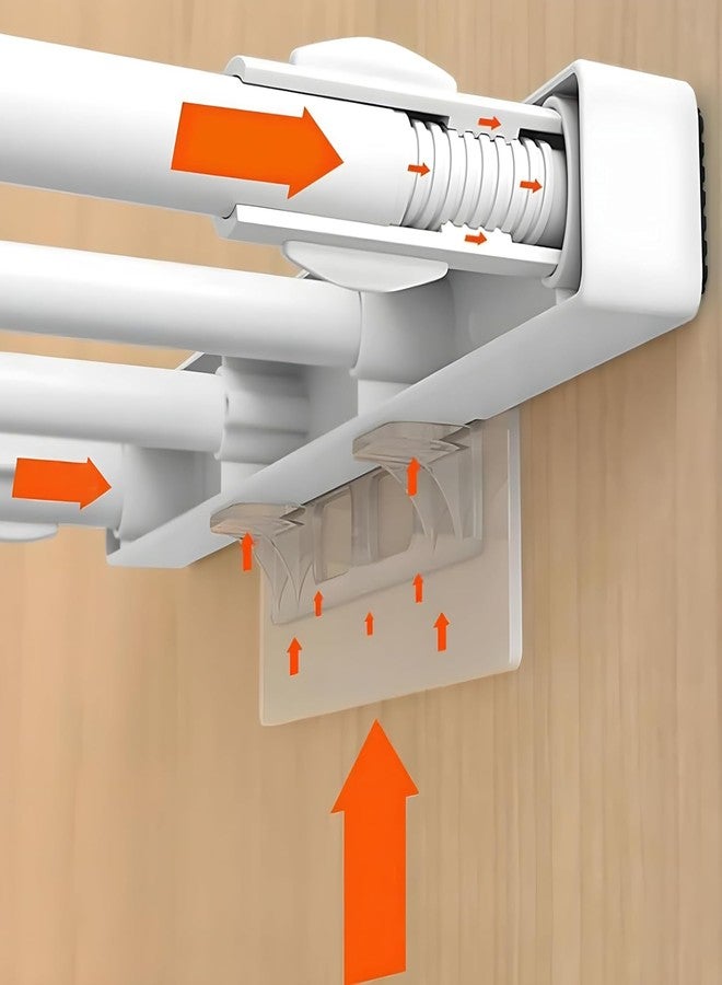 Boniry Shelf Support Pegs - Innovative Punch-Free Plastic Brackets for Cabinet and Closet Shelves, Self-Adhesive Clips for Kitchen, Furniture, and Bookshelves (2) - Image 4
